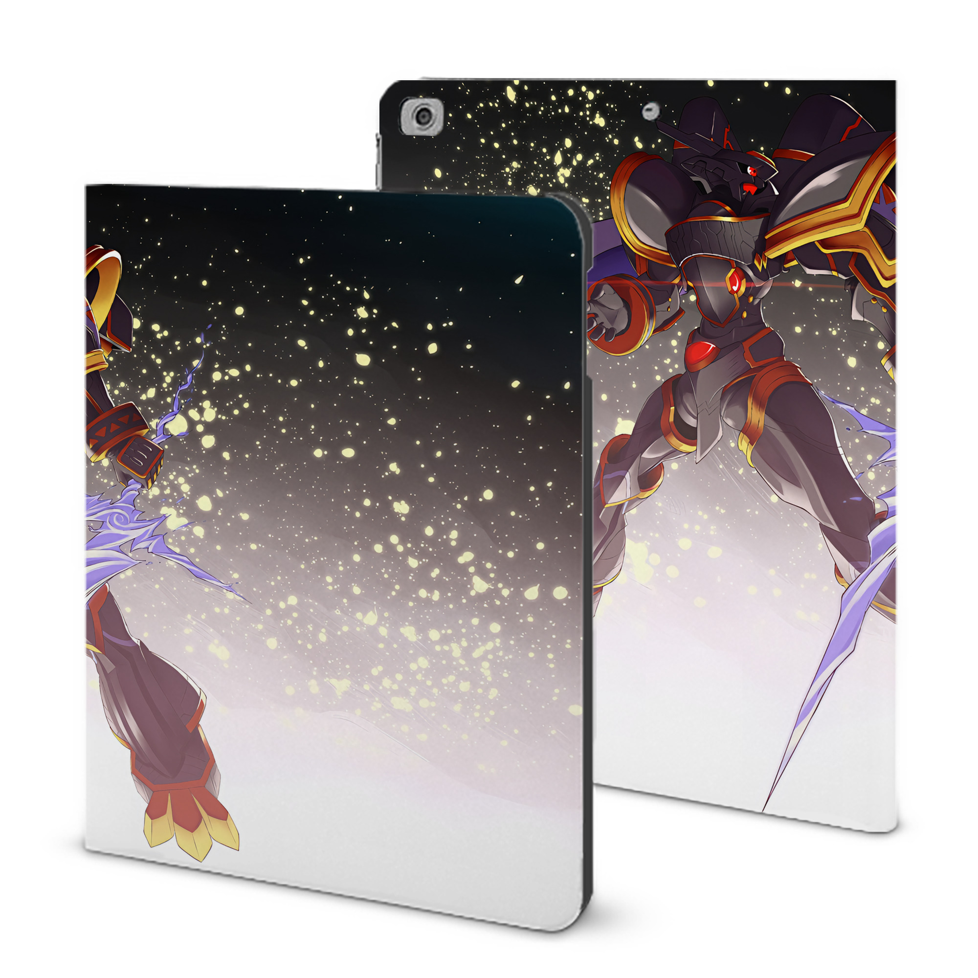 （画像用） Digimon デジタルモンスター/デジモン IPad ケース ブック型 PUレザー TPU 耐衝撃 軽量 薄型 ペン収納なし 全面保護 IPad 各モデル対応